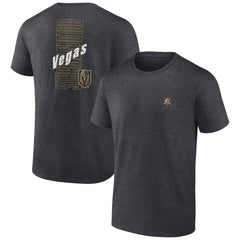 NHL Heather Charcoal Vegas Golden Knights Fanatics Backbone T-Shirt