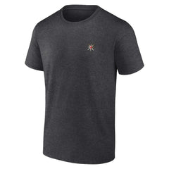 NHL Heather Charcoal Vegas Golden Knights Fanatics Backbone T-Shirt
