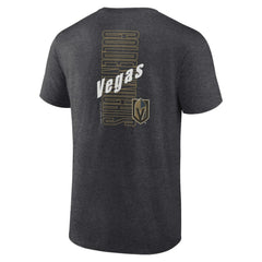 NHL Heather Charcoal Vegas Golden Knights Fanatics Backbone T-Shirt