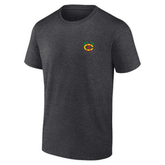 NHL Heather Charcoal Chicago Blackhawks Fanatics Backbone T-Shirt