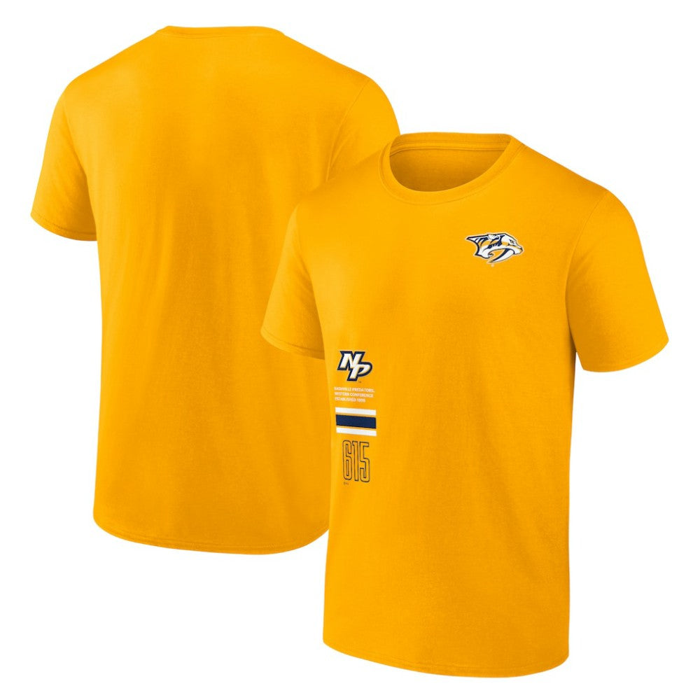 NHL Gold Nashville Predators Fanatics Represent T-Shirt