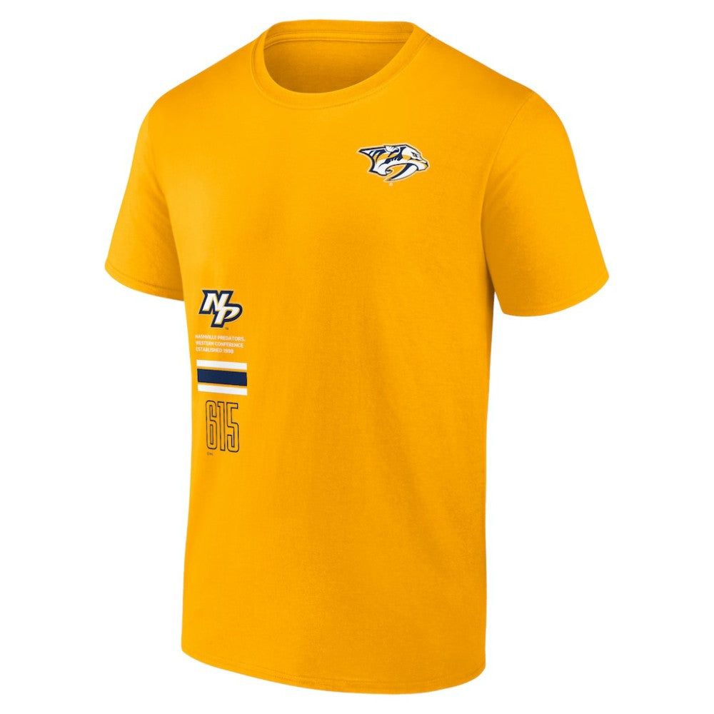 NHL Gold Nashville Predators Fanatics Represent T-Shirt
