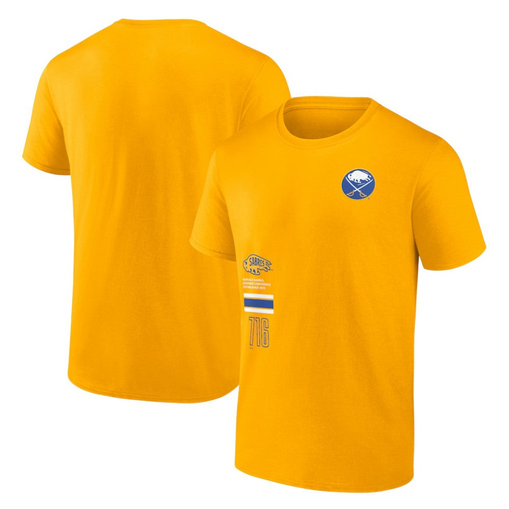 NHL Gold Buffalo Sabres Fanatics Represent T-Shirt