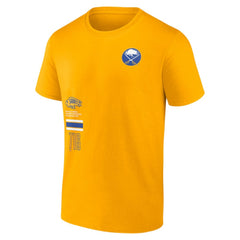 NHL Gold Buffalo Sabres Fanatics Represent T-Shirt