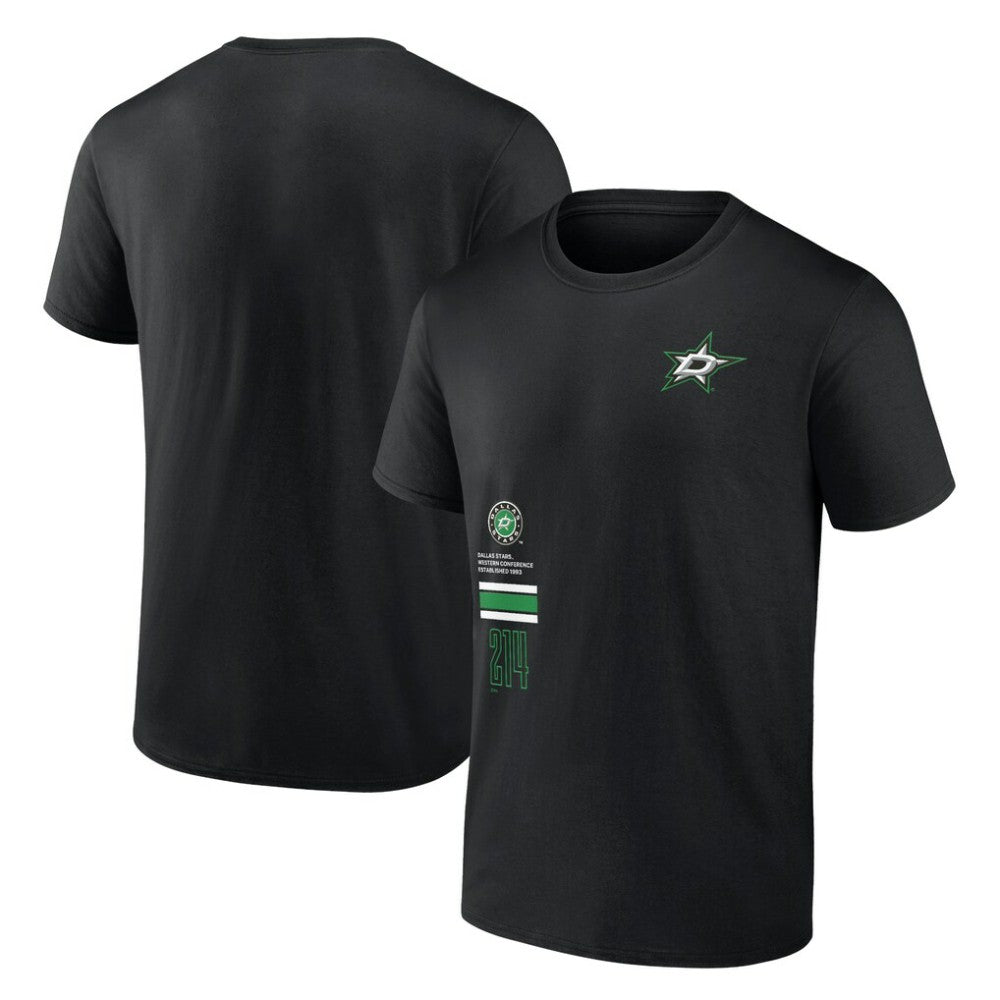 NHL Black Dallas Stars Fanatics Represent T-Shirt