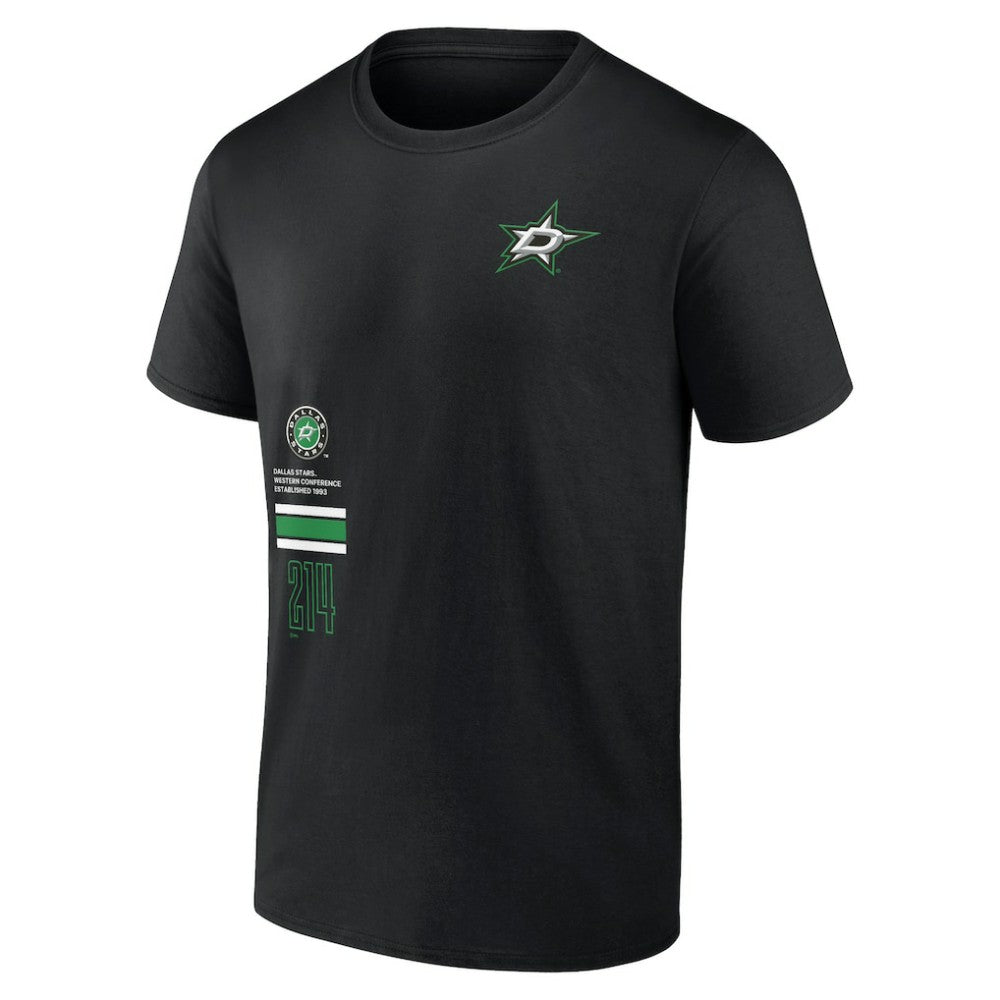 NHL Black Dallas Stars Fanatics Represent T-Shirt