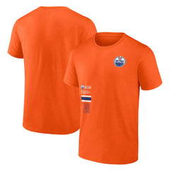 NHL Orange Edmonton Oilers Fanatics Represent T-Shirt