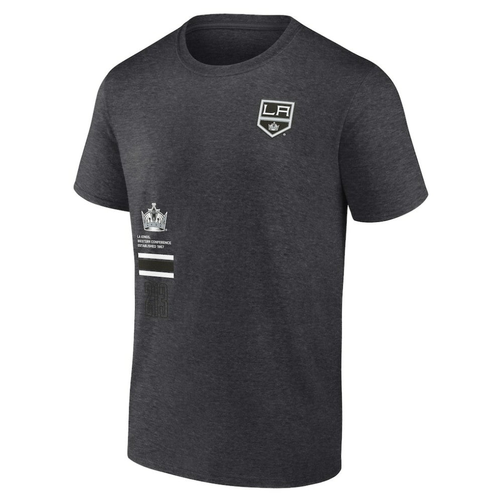 NHL Heather Charcoal Los Angeles Kings Fanatics Represent T-Shirt