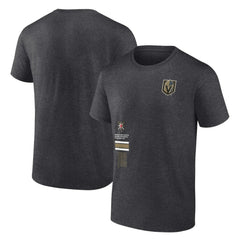 NHL Heather Charcoal Vegas Golden Knights Fanatics Represent T-Shirt
