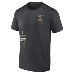 NHL Heather Charcoal Vegas Golden Knights Fanatics Represent T-Shirt