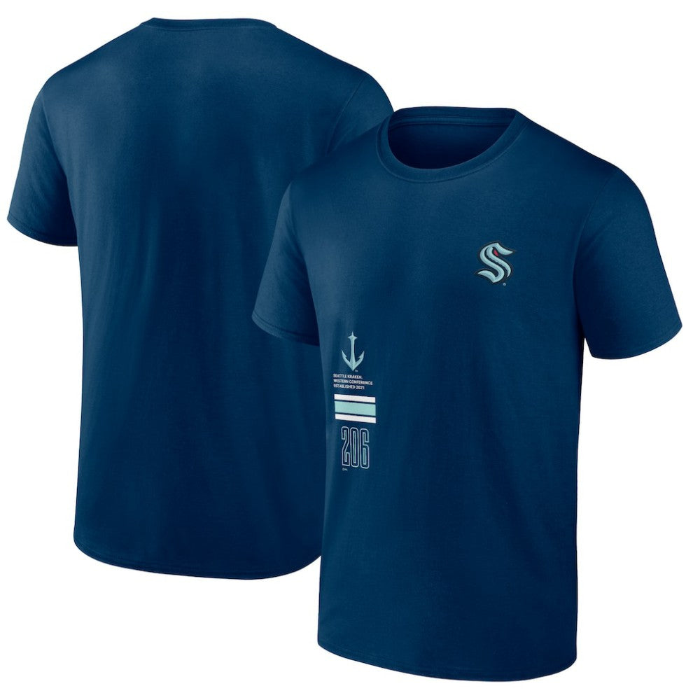 NHL Deep Sea Blue Seattle Kraken Fanatics Represent T-Shirt