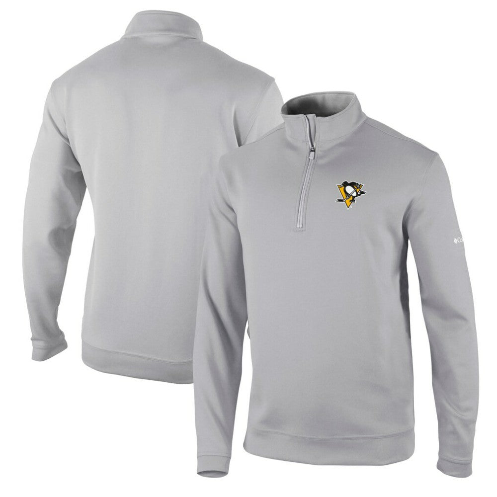 NHL Gray Pittsburgh Penguins Columbia Wickham Hills Omni-Wick Quarter-Zip Jacket