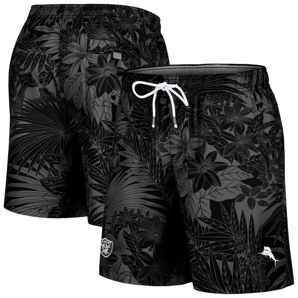 Santiago Palms Board Shorts - Las Vegas Raiders