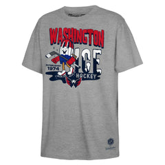 NHL Gray Washington Capitals Mitchell & Ness Youth Ice Hockey T-Shirt