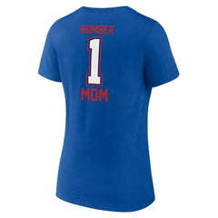 Women's Plus Size Mother's Day #1 Mom V-Neck T-Shirt - Buffalo Bills
