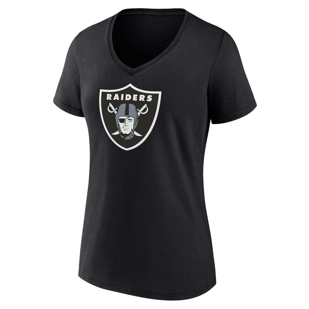 Women's Plus Size Mother's Day #1 Mom V-Neck T-Shirt - Las Vegas Raiders