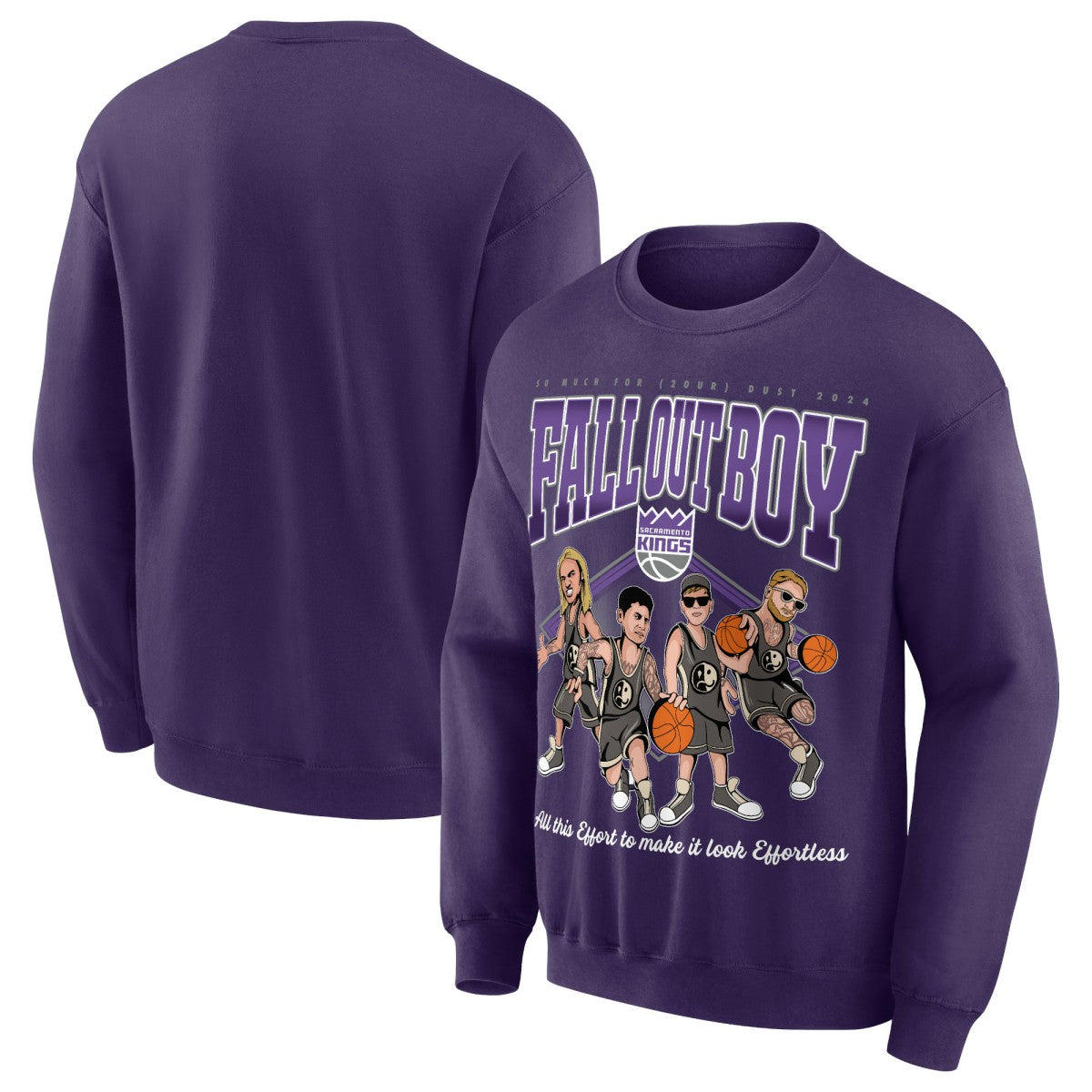 NBA Fall Out Boy x Sacramento Kings Unisex So Much For (2our) Dust Pullover Sweatshirt
