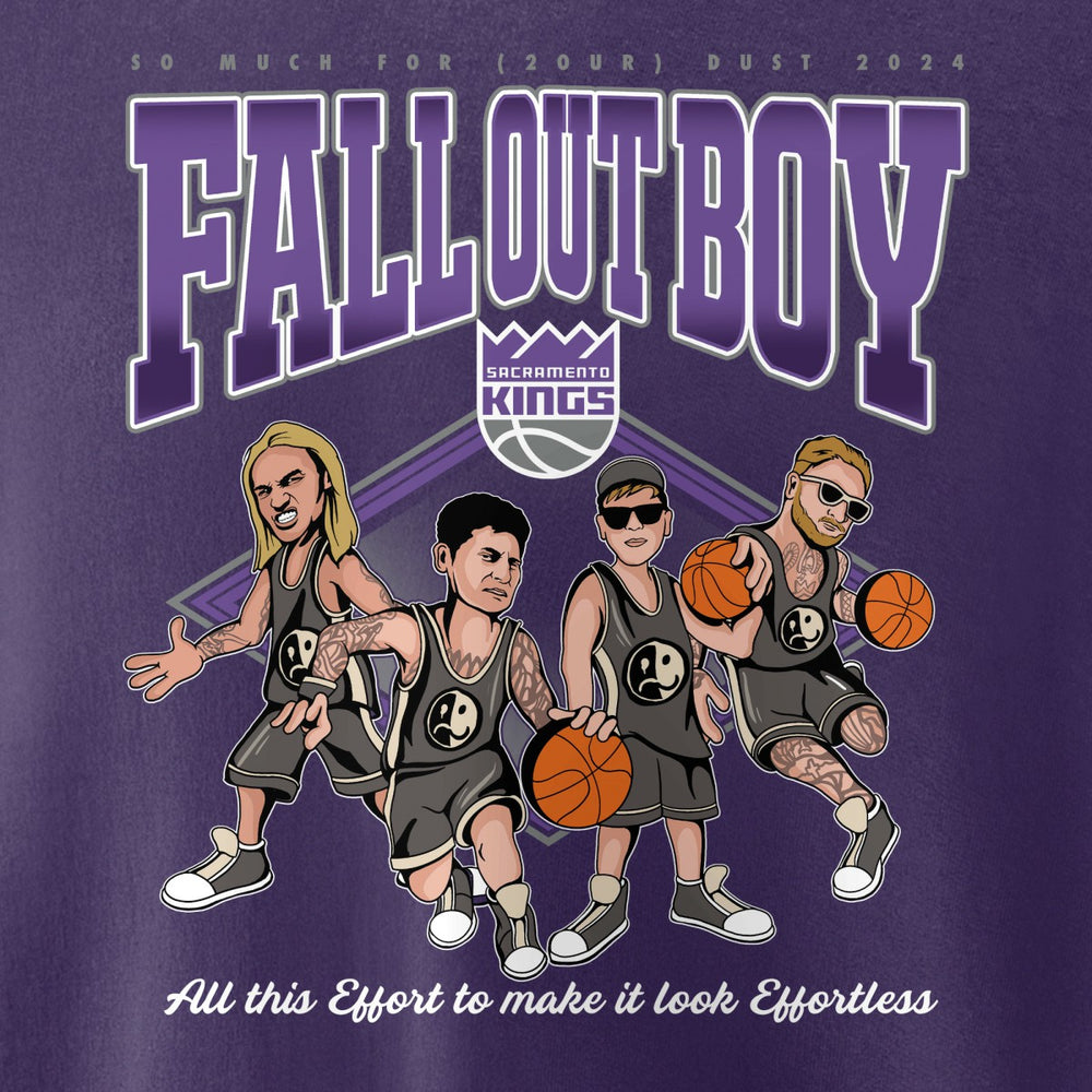 NBA Fall Out Boy x Sacramento Kings Unisex So Much For (2our) Dust Pullover Sweatshirt