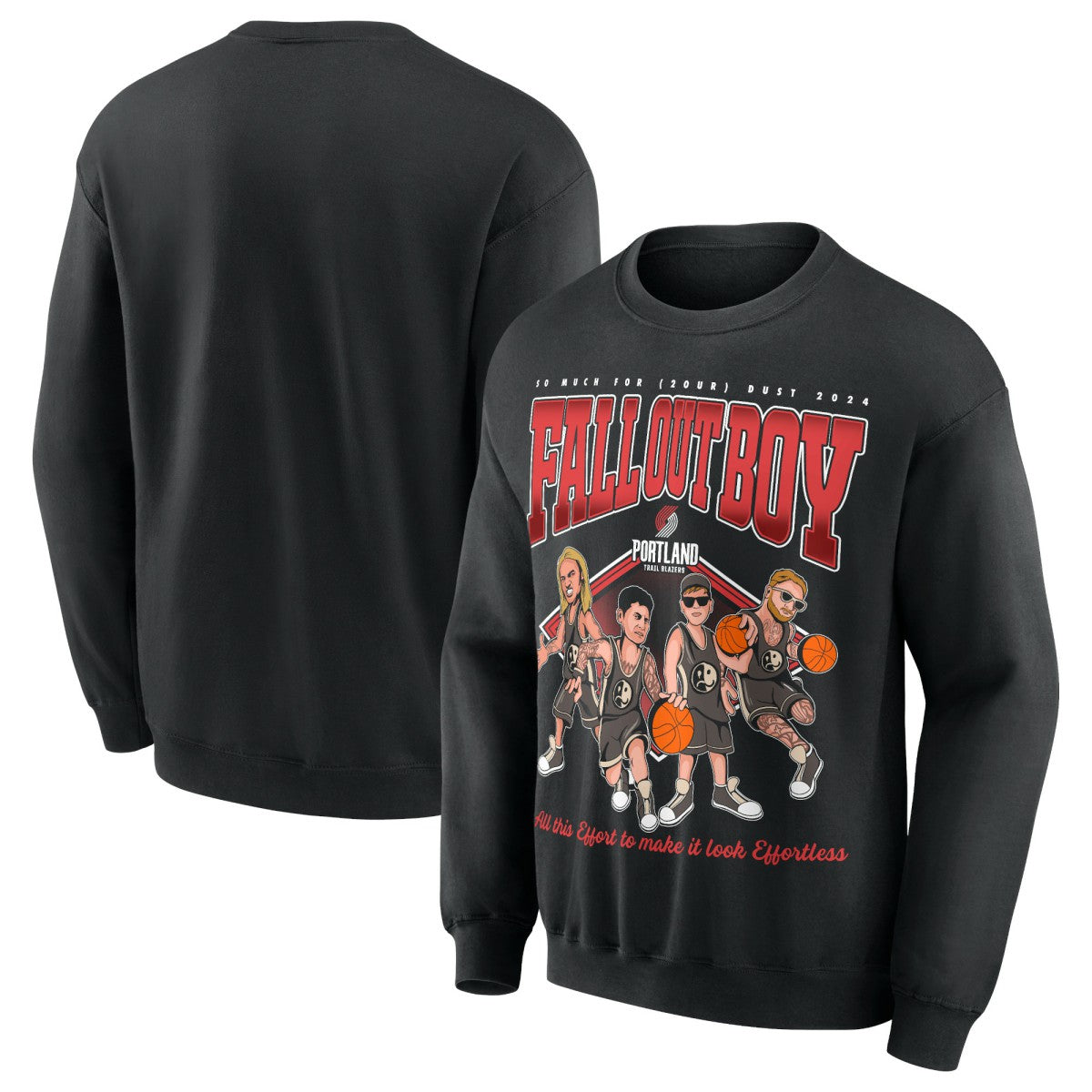 NBA Fall Out Boy x Portland Trail Blazers Unisex So Much For (2our) Dust Pullover Sweatshirt