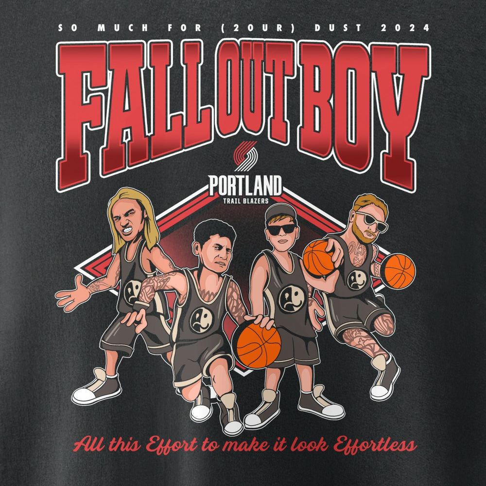NBA Fall Out Boy x Portland Trail Blazers Unisex So Much For (2our) Dust Pullover Sweatshirt