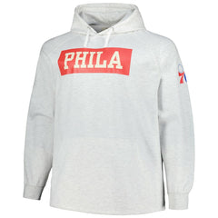 NBA Philadelphia 76ers Big & Tall Raglan Tri-Blend Pullover Hoodie