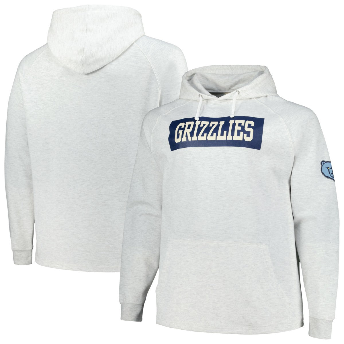 NBA Memphis Grizzlies Big & Tall Raglan Tri-Blend Pullover Hoodie