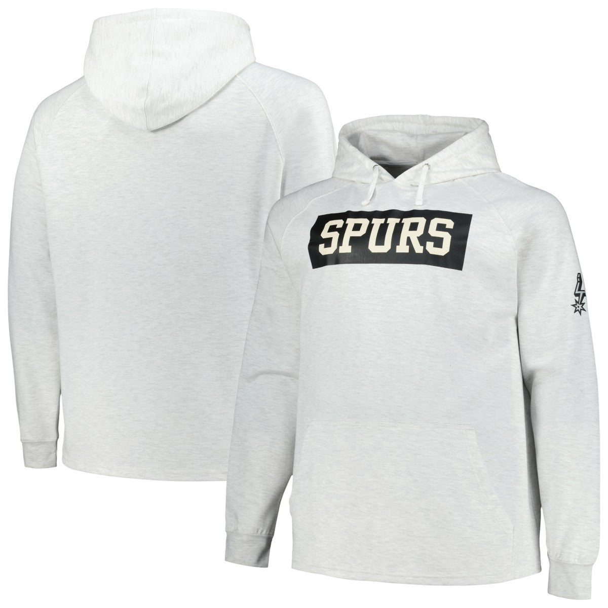 NBA San Antonio Spurs Big & Tall Raglan Tri-Blend Pullover Hoodie