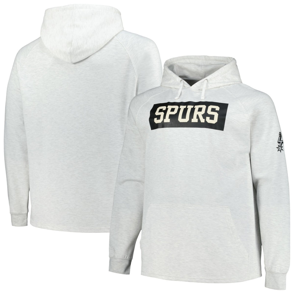 NBA San Antonio Spurs Big & Tall Raglan Tri-Blend Pullover Hoodie