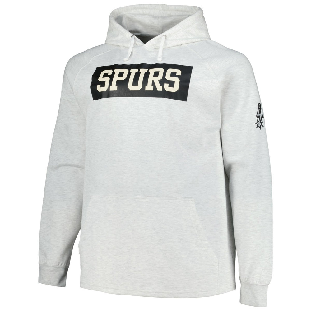 NBA San Antonio Spurs Big & Tall Raglan Tri-Blend Pullover Hoodie