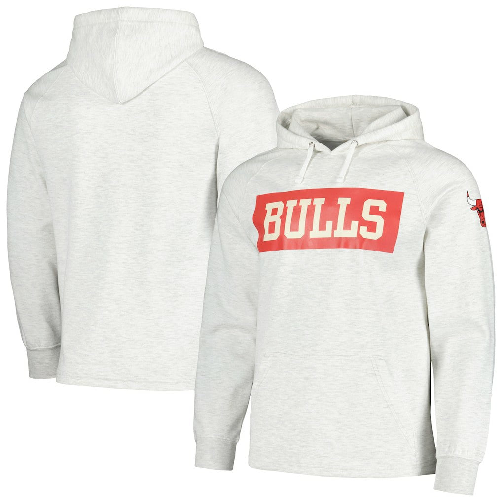NBA Chicago Bulls Softhand Raglan Tri-Blend Pullover Hoodie