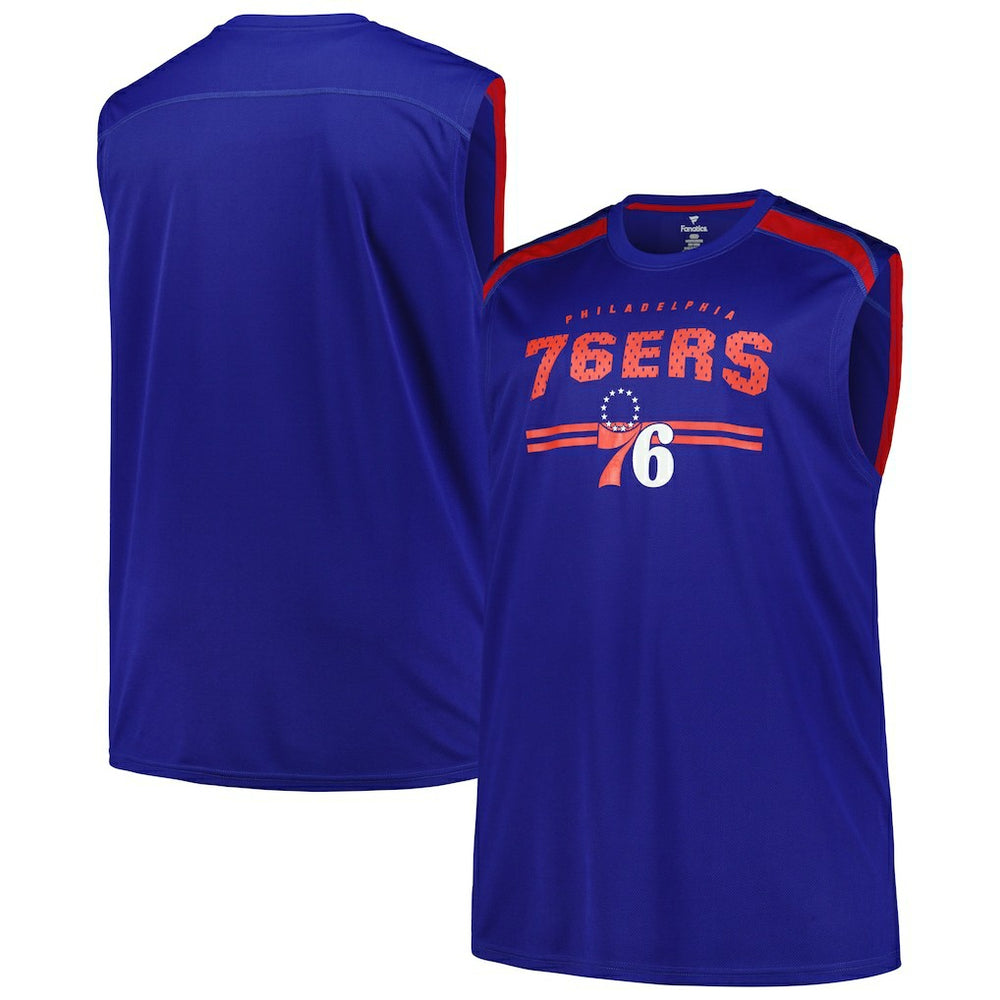 NBA Philadelphia 76ers Big & Tall Birdseye Muscle Tank Top