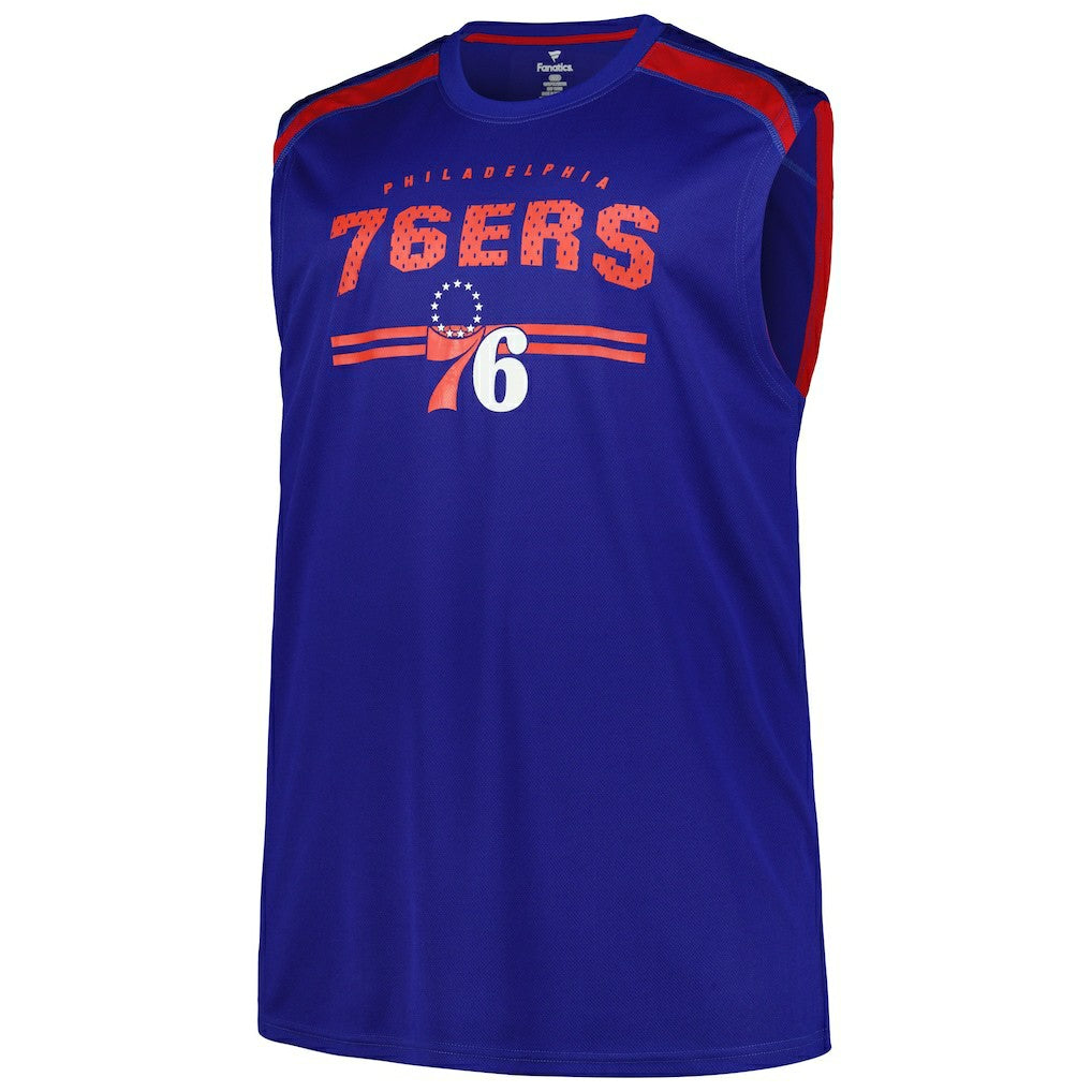NBA Philadelphia 76ers Big & Tall Birdseye Muscle Tank Top