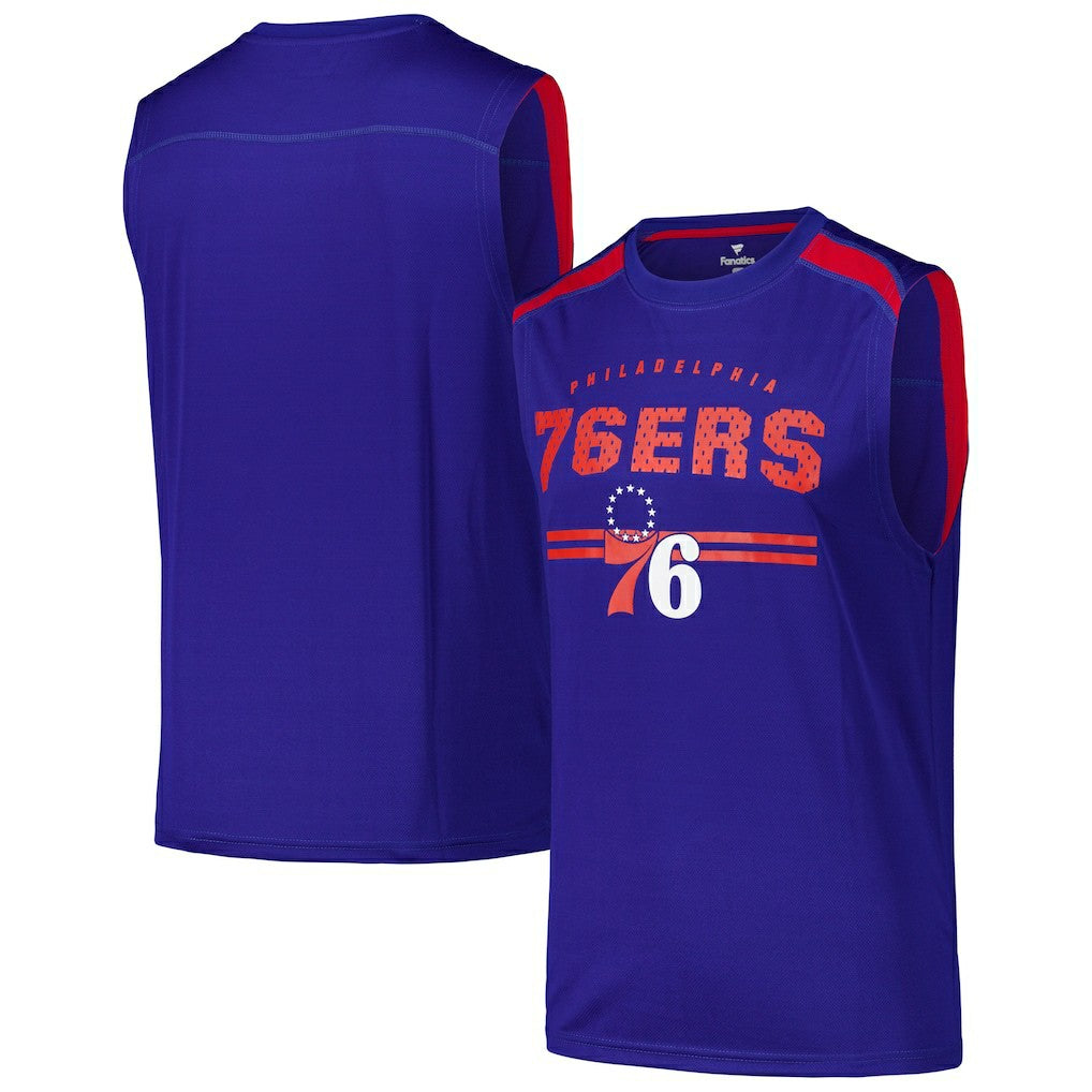NBA Philadelphia 76ers Birdseye Muscle Tank Top