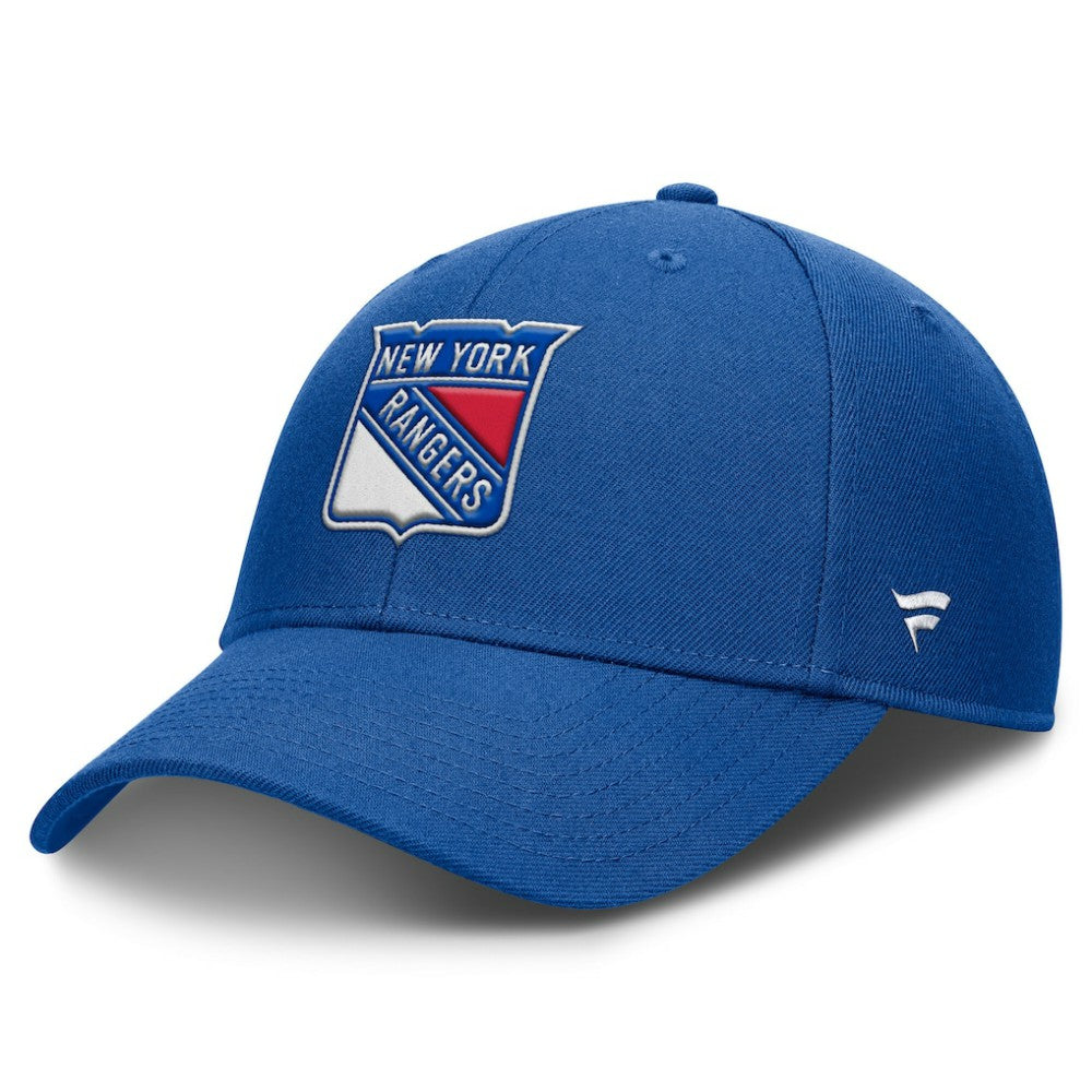 NHL Blue New York Rangers Fanatics Tore Adjustable Hat
