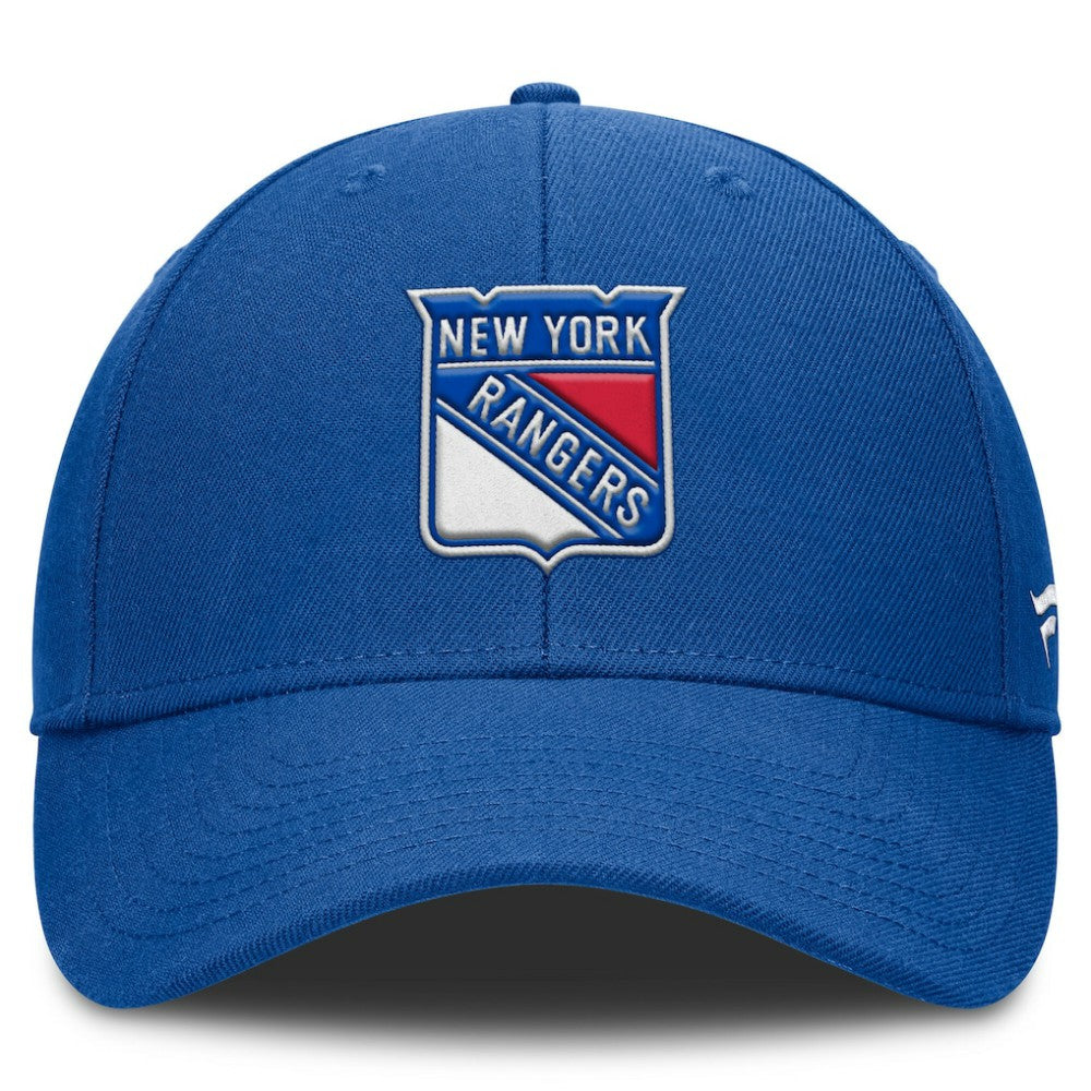 NHL Blue New York Rangers Fanatics Tore Adjustable Hat