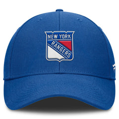 NHL Blue New York Rangers Fanatics Tore Adjustable Hat