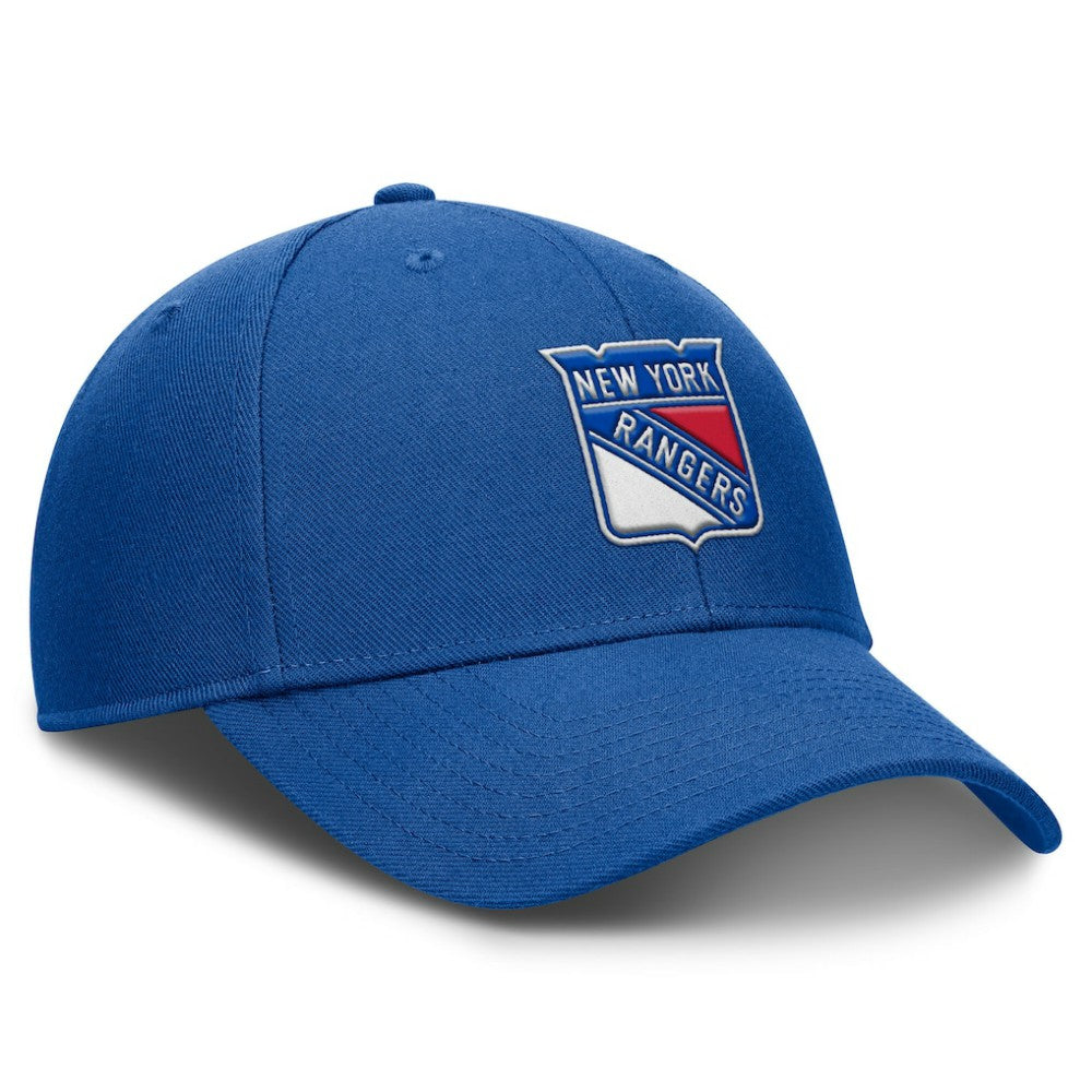 NHL Blue New York Rangers Fanatics Tore Adjustable Hat