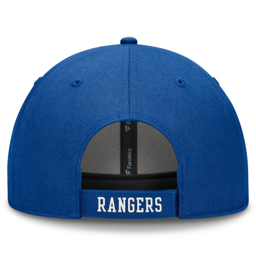NHL Blue New York Rangers Fanatics Tore Adjustable Hat