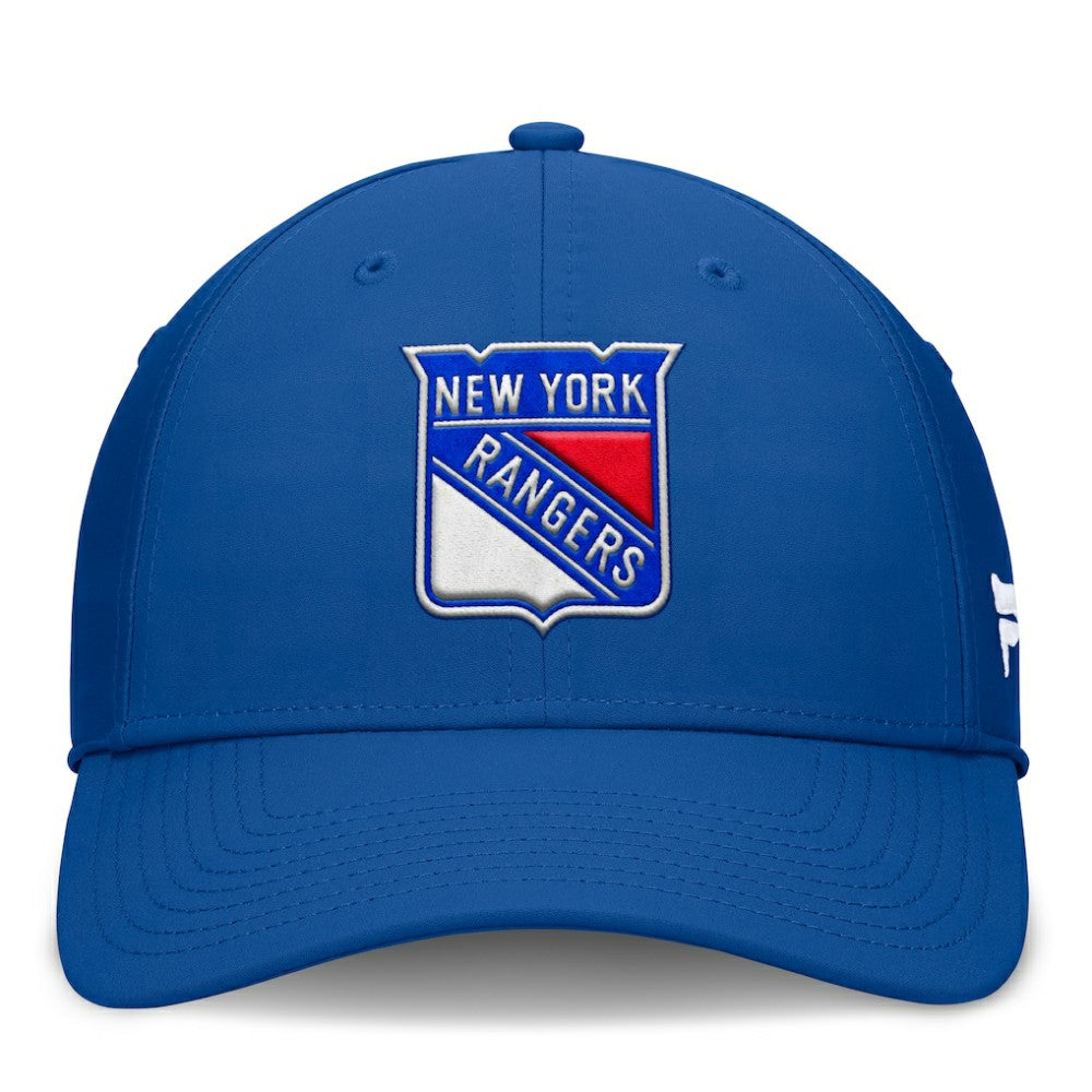 NHL Royal New York Rangers Fanatics Core Primary Logo Flex Hat