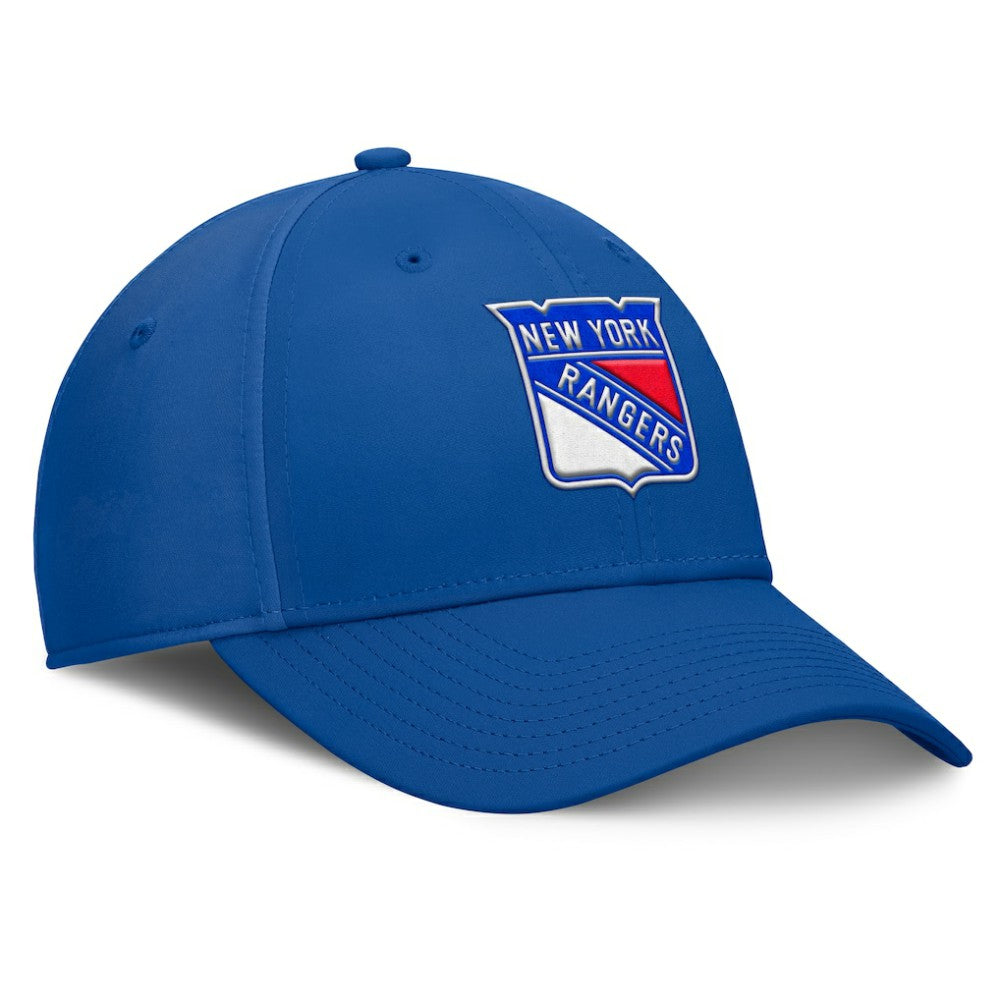 NHL Royal New York Rangers Fanatics Core Primary Logo Flex Hat