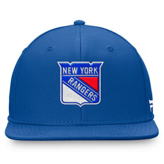 NHL Royal New York Rangers Fanatics Core Primary Logo Fitted Hat
