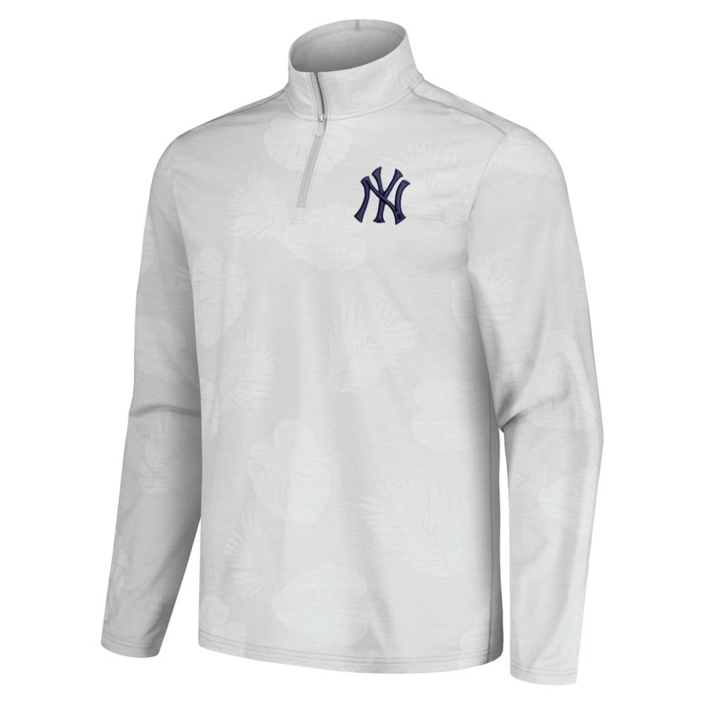 MLB New York Yankees Tommy Bahama Delray Frond IslandZone Half-Zip Jacket