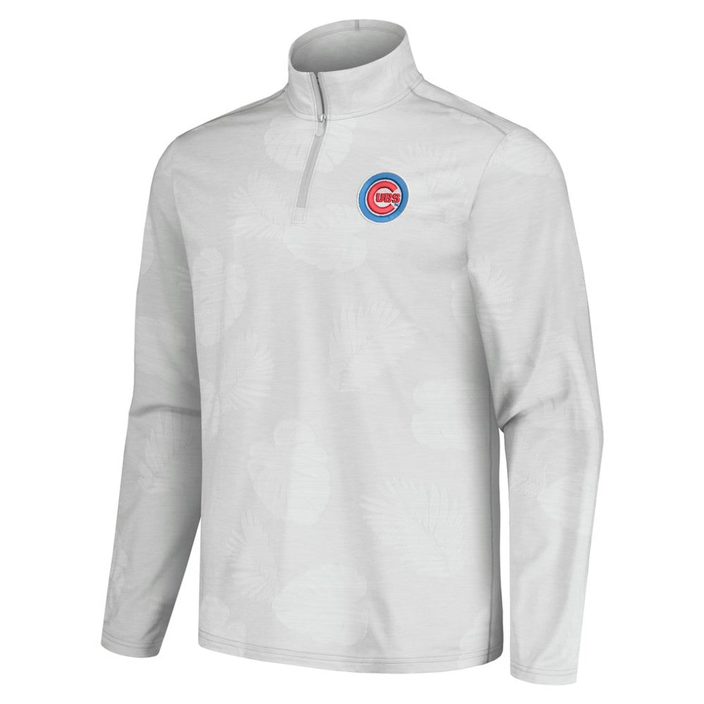 MLB Chicago Cubs Tommy Bahama Delray Frond IslandZone Half-Zip Jacket
