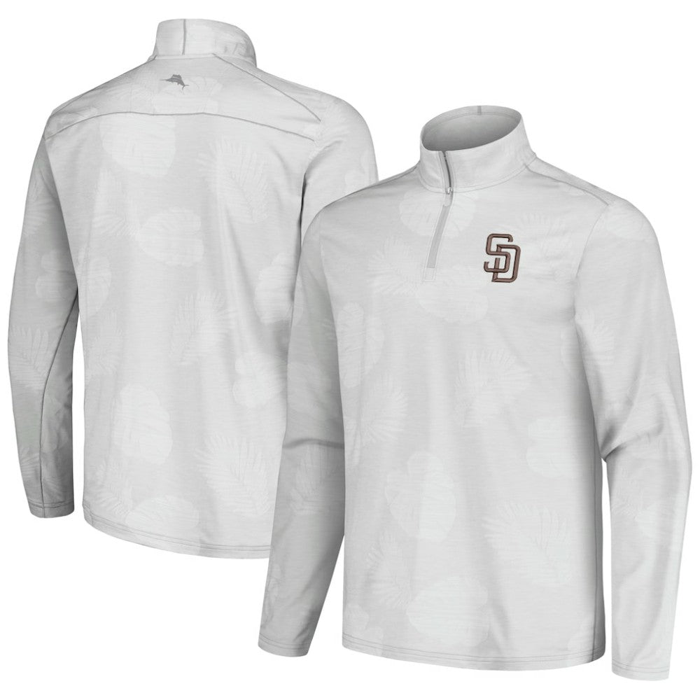 MLB San Diego Padres Tommy Bahama Delray Frond IslandZone Half-Zip Jacket
