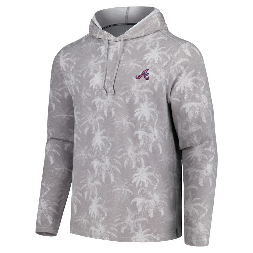MLB Atlanta Braves Tommy Bahama Palm Frenzy Hoodie Long Sleeve T-Shirt