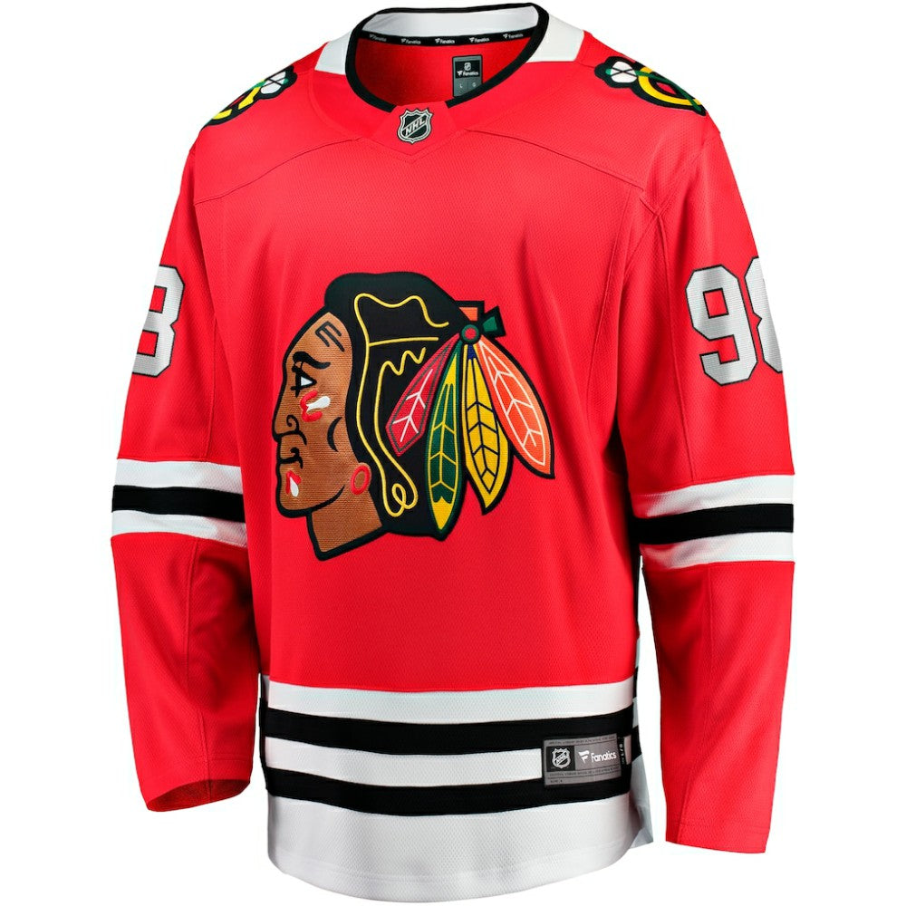 NHL Red Connor Bedard Chicago Blackhawks Fanatics Home Breakaway Player Jersey