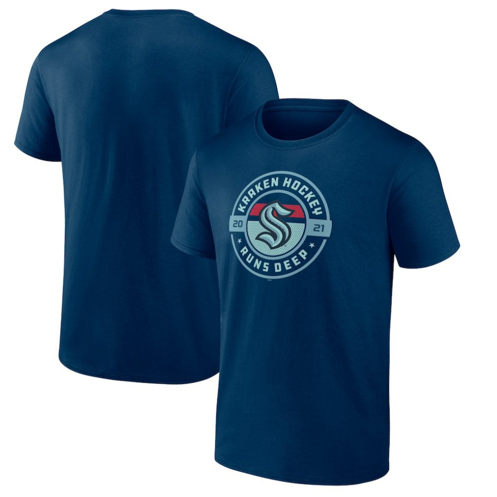 NHL Deep Sea Blue Seattle Kraken Fanatics Local T-Shirt