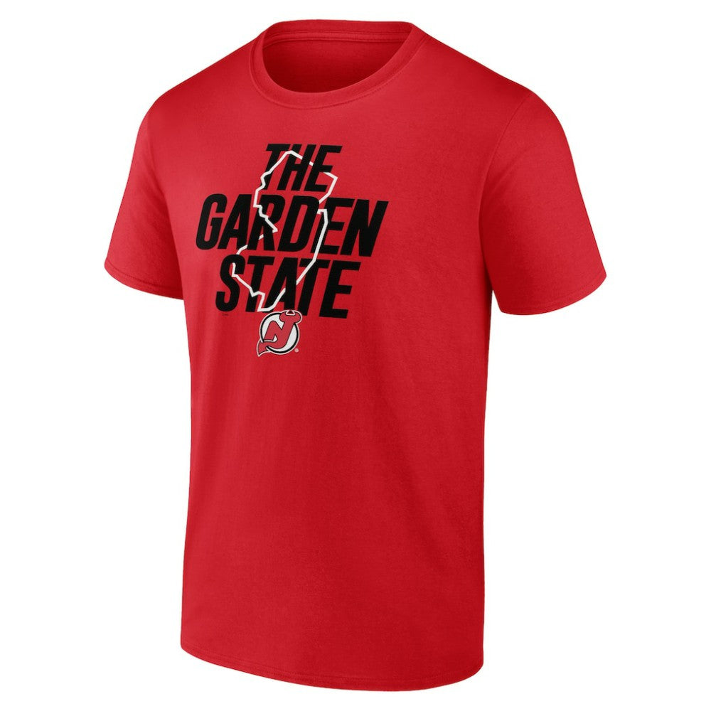 NHL Red New Jersey Devils Fanatics Local T-Shirt