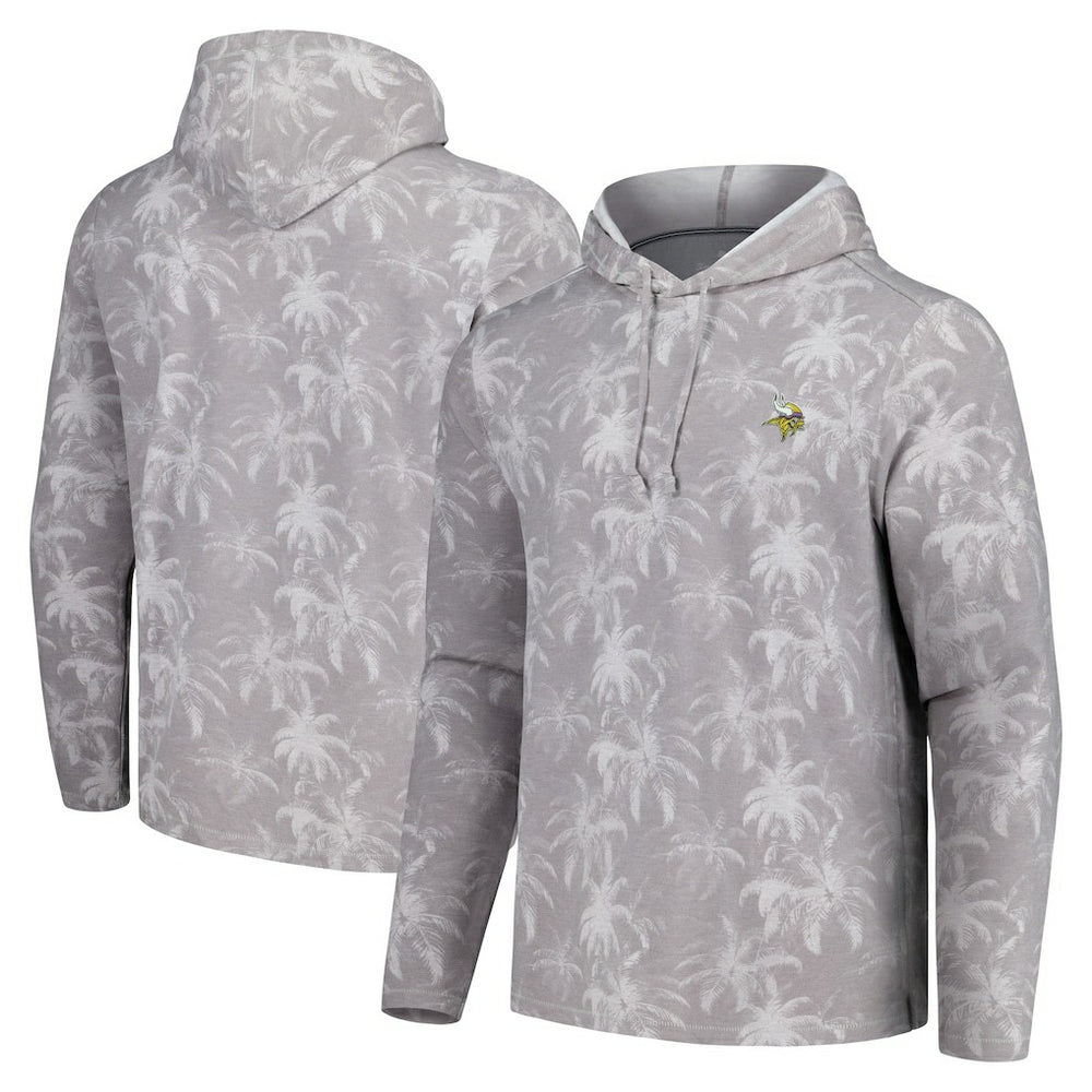 Palm Frenzy Hoodie Long Sleeve T-Shirt - Minnesota Vikings