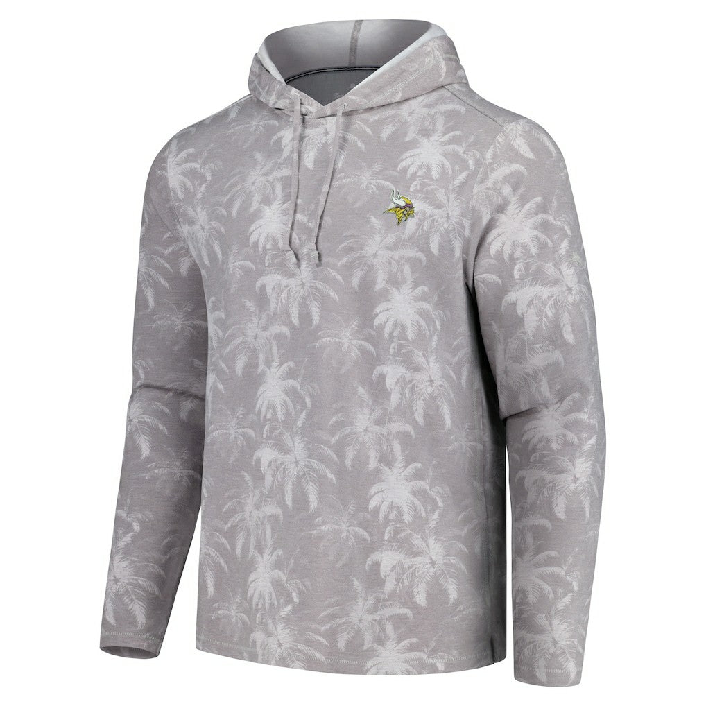 Palm Frenzy Hoodie Long Sleeve T-Shirt - Minnesota Vikings